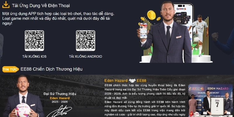 Hướng dẫn đăng nhập EE88 trên điện thoại qua app mobile