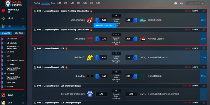 Nhóm kèo cược League of Legends tại EE88 Nhóm kèo cược League of Legends tại EE88