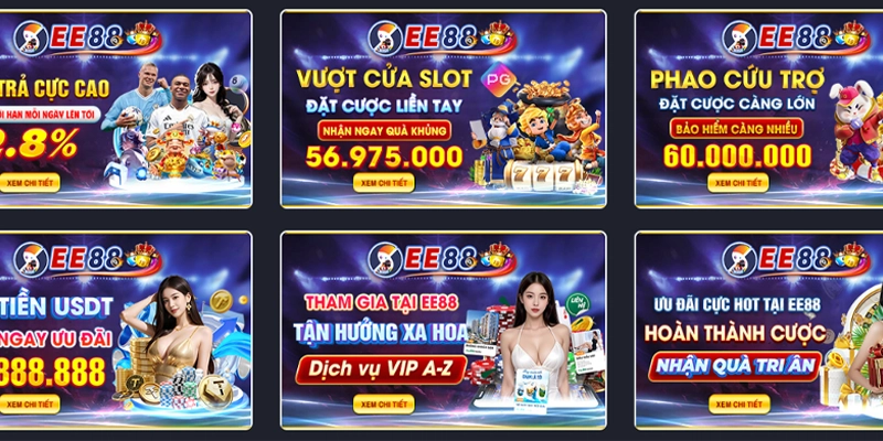 Tổng hợp các chương trình khuyến mãi độc quyền tại EE88