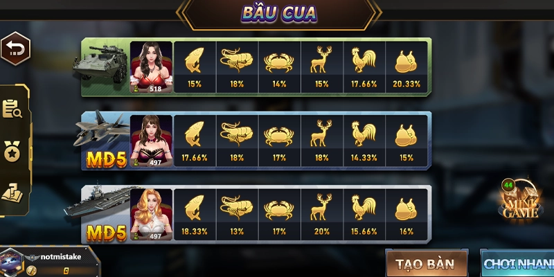 Tổng quan về sảnh chơi bầu cua EE88